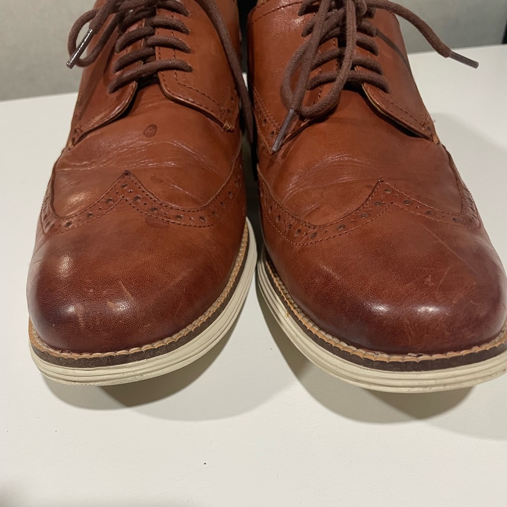 Cole Haan Original Grand Brown Wingtip Oxford Dress Shoes C26471 Mens Size 12M - Picture 11 of 12